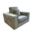 Denver Mink & Silver 3 Seater Sofa